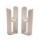 Milano Aruba -  Modern Floor-Mounting Radiator Feet - Rose Petal Pink