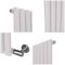 Milano x ECOSO Aruba Electric - Rose Petal Pink Horizontal Designer Radiator - 635mm Tall - Choice of Size, Thermostat and Cable Cover