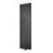 Milano Riso - Black Quartz Vertical Designer Radiator - 1800mm x 400mm