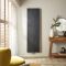 Milano Riso - Black Quartz Vertical Designer Radiator - 1800mm x 400mm
