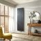 Milano Riso - Black Quartz Vertical Designer Radiator - 1800mm x 500mm