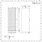 Milano Riso - Steel Blue Vertical Designer Radiator - 1800mm x 600mm