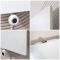 Milano x ECOSO Ria - Wi-Fi Electric White 1800mm Flat Panel Vertical Designer Radiator - Choice of Size and Plug-In and Hardwired Options
