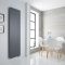 Milano Riso Electric - Anthracite Flat Panel Vertical Designer Radiator 1800mm x 500mm (Single Panel)
