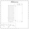 Milano x ECOSO Riso - Anthracite Electric Flat Panel Vertical Designer Radiator - 1800mm x 600mm (Single Panel)