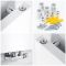 Milano Riso - 1800mm Vertical Designer Radiator (Single Panel) - Choice of Finish and Size