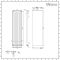 Milano Riso - White Vertical Designer Radiator - 1800mm x 500mm (Single Panel)