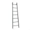 Milano Indus - Anthracite Floor-Standing Ladder Heated Towel Rail - 1800mm x 500mm