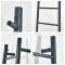 Milano Indus - Anthracite Floor-Standing Ladder Heated Towel Rail - 1800mm x 500mm