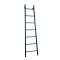 Milano Indus - Black Floor-Standing Ladder Heated Towel Rail - 1800mm x 500mm