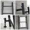 Milano Indus - Black Floor-Standing Ladder Heated Towel Rail - 1800mm x 500mm