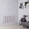 Milano Aruba - Light Grey Horizontal Designer Radiator - 635mm x 1180mm (Double Panel)