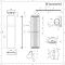 Lazzarini Way Ischia - Mineral Quartz Vertical Designer Radiator - 1800mm x 450mm