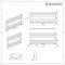 Lazzarini Way Urbino - Anthracite Designer Heated Towel Rail - 500mm x 1200mm