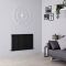 Milano Aruba - Black Horizontal Designer Radiator - 635mm x 1000mm (Single Panel)