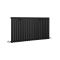 Milano Aruba - Black Horizontal Designer Radiator - 635mm x 1180mm (Single Panel)