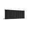 Milano Aruba - Black Horizontal Designer Radiator - 635mm x 1652mm (Single Panel)