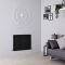 Milano Aruba - Black Horizontal Designer Radiator - 635mm x 826mm (Double Panel)