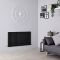 Milano Aruba - Black Horizontal Designer Radiator - 635mm x 1180mm (Double Panel)