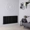 Milano Aruba - Black Horizontal Designer Radiator - 635mm x 1416mm (Double Panel)