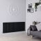 Milano Aruba - Black Horizontal Designer Radiator - 635mm x 1652mm (Double Panel)