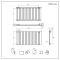 Milano Alpha - Black Flat Panel Horizontal Designer Radiator - 635mm x 1190mm (Single Panel)