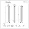 Milano Alpha - Black Flat Panel Vertical Designer Radiator - 1600mm x 280mm (Double Panel)