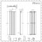 Milano Alpha - Black Flat Panel Vertical Designer Radiator - 1600mm x 420mm (Single Panel)