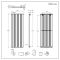 Milano Alpha - Black Flat Panel Vertical Designer Radiator - 1600mm x 560mm (Single Panel)
