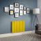 Milano Aruba Electric - Dandelion Yellow Horizontal Designer Radiator - 635mm Tall - Choice of Size, Thermostat and Cable Cover