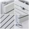 Milano Capri - Silver Flat Panel Horizontal Flat Panel Designer Radiator - 354mm x 1600mm (Single Panel)
