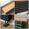 Milano Windsor Bench - Anthracite Horizontal Traditional Column Radiator with Seat - 480mm x 1200mm