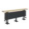 Milano Windsor Bench - Anthracite Horizontal Traditional Column Radiator with Seat - 480mm x 1200mm