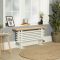 Milano Windsor Bench - White Horizontal Traditional Column Radiator with Seat - 480mm x 1000mm