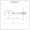 Milano - Over-Nut Flow Diverter (3/4" Inlet) - Chrome