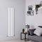 Milano Aruba - White Vertical Designer Radiator - 1600mm x 354mm (Single Panel)