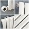 Milano x ECOSO Aruba Electric - White Horizontal Designer Radiator - 635mm x 826mm (Single Panel) - with Wi-Fi Thermostatic Heating Element