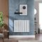 Milano x ECOSO Aruba Electric - White Horizontal Designer Radiator - 635mm x 826mm (Single Panel) - with Wi-Fi Thermostatic Heating Element