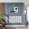 Milano x ECOSO Aruba Electric - White Horizontal Designer Radiator - 635mm x 1180mm (Single Panel) - with Wi-Fi Thermostatic Heating Element