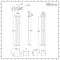 Milano Aruba Slim - White Space-Saving Vertical Designer Radiator - 1600mm x 236mm (Single Panel)