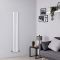 Milano Aruba Slim - White Space-Saving Vertical Designer Radiator - 1600mm x 236mm (Single Panel)