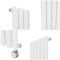 Milano Aruba Slim Electric - White Vertical Designer Radiator - 1600mm x 236mm (Single Panel) - with Bluetooth Thermostat