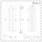 Milano Aruba - White Vertical Designer Radiator - 1600mm x 472mm (Double Panel)