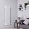 Milano Aruba - White Vertical Designer Radiator - 1600mm x 472mm (Double Panel)