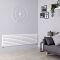 Milano Aruba - White Horizontal Designer Radiator - 472mm x 1600mm (Double Panel)