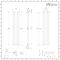 Milano Aruba - White Vertical Designer Radiator - 1600mm x 354mm (Double Panel)