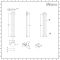 Milano Aruba Slim Electric - White Vertical Designer Radiator - 1600mm x 236mm (Double Panel) - with Bluetooth Thermostat