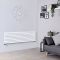Milano Capri - White Flat Panel Horizontal Designer Radiator - 472mm x 1600mm (Double Panel)