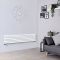 Milano Capri - White Flat Panel Horizontal Designer Radiator - 354mm x 1600mm (Double Panel)