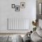 Milano x ECOSO Capri Electric - White Flat Panel Horizontal Designer Radiator - 635mm x 1180mm (Single Panel) - with Wi-Fi Thermostatic Heating Element